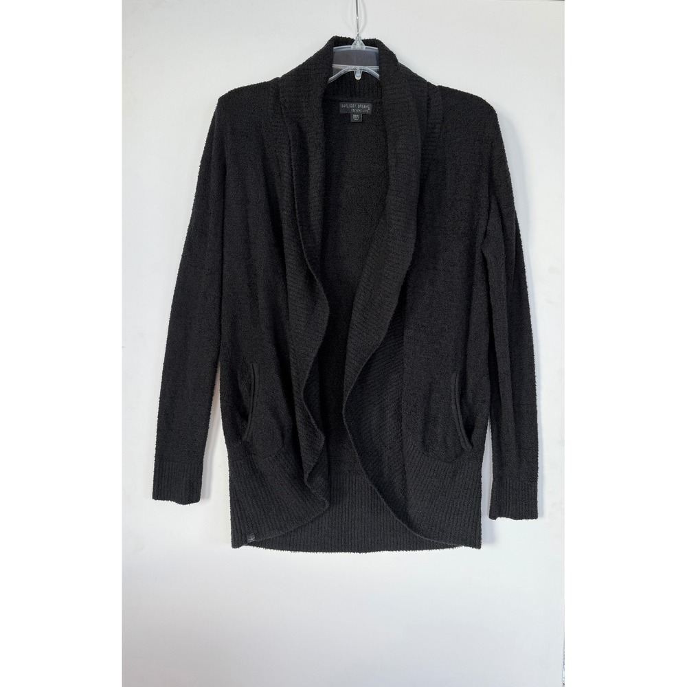 Barefoot Dreams CozyChic Lite Cardigan Circle‎ Style 452 Black XS/S Malibu Chic